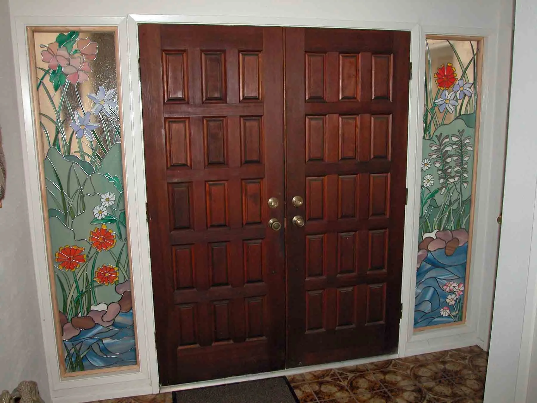 Stained Glass Overlay Entryways Front Door Inserts & Side lights