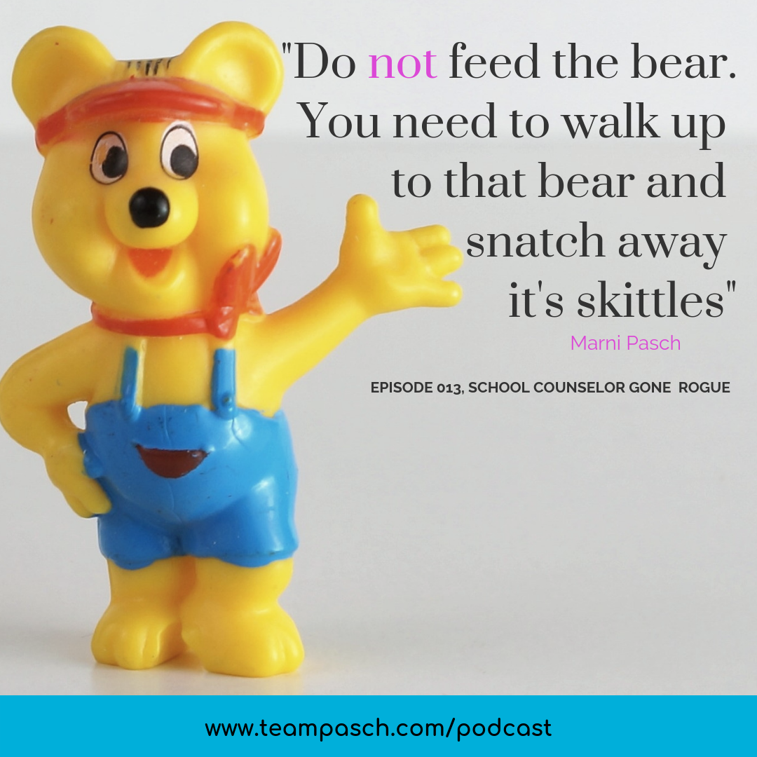 Perfectionism is a very real struggle for students. Yes, this image is incredible creepy and haunting, but it invokes the same lingering feeling that perfectionism causes. This week we are chatting about perfectionism and how to NOT feed the perfectionist bear. You can listen to the podcast on Itunes, Google Play, Stitcher or on my website! #schoolcounselorgonerogue #parenting #middleschool #highschool Marni Pasch - Team Pasch Academic Coaching.