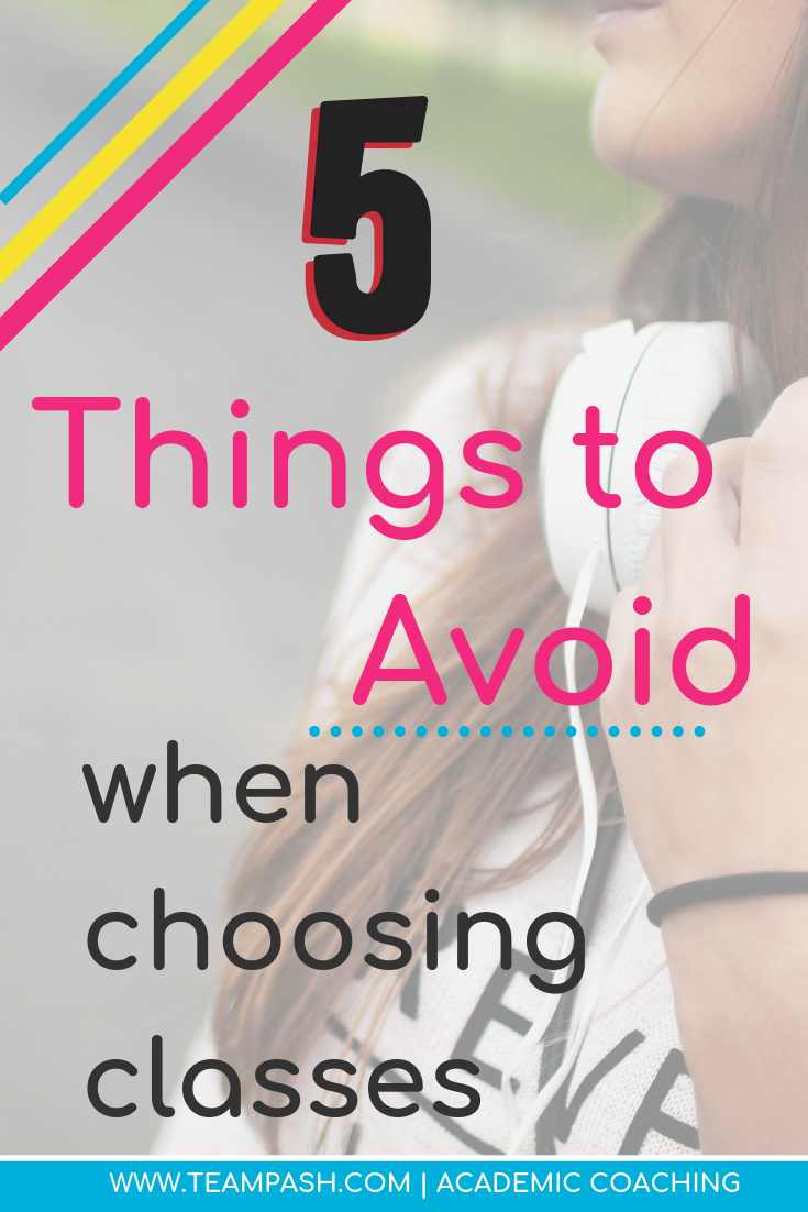 Parents, when selecting classes for your tween or teen to take there are things you should not do. These five steps will help your family create a school schedule with ease! Marni Pasch -Academic Coach Team- Pasch Academic Coach Podcast School Counselor Gone Rogue www.teampasch.com
