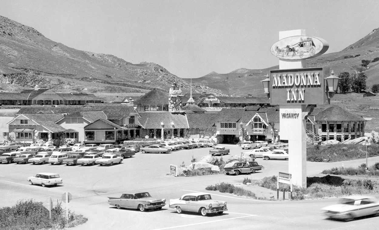 Entrance to Madonna Inn 1962