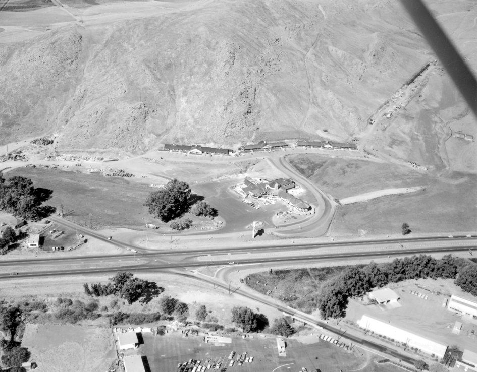 Aerial view of Madonna Inn