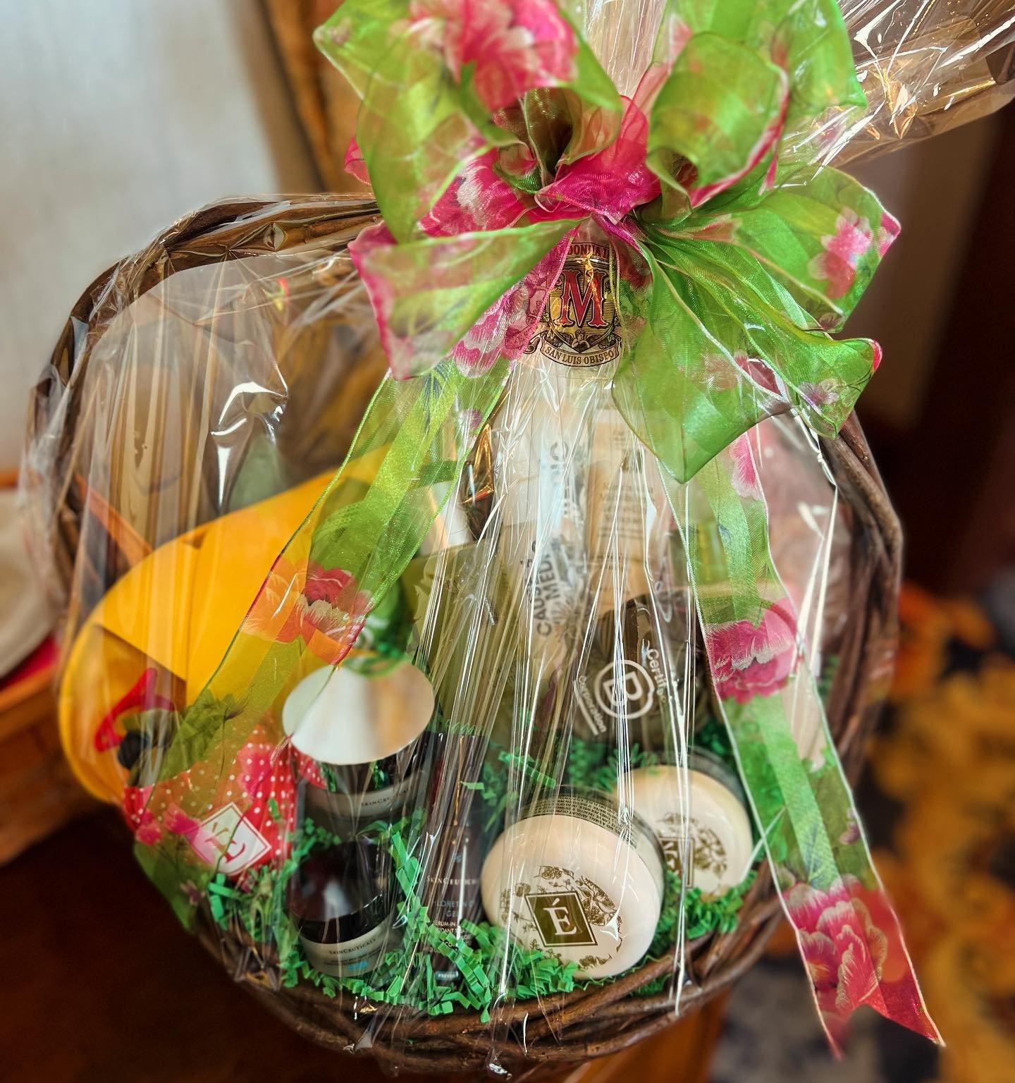 Want to win this luxurious basket of Spa goodies? Book any facial treatment during the Month of May and you will be entered to win.  Winner will be announced on June 1, 2024.