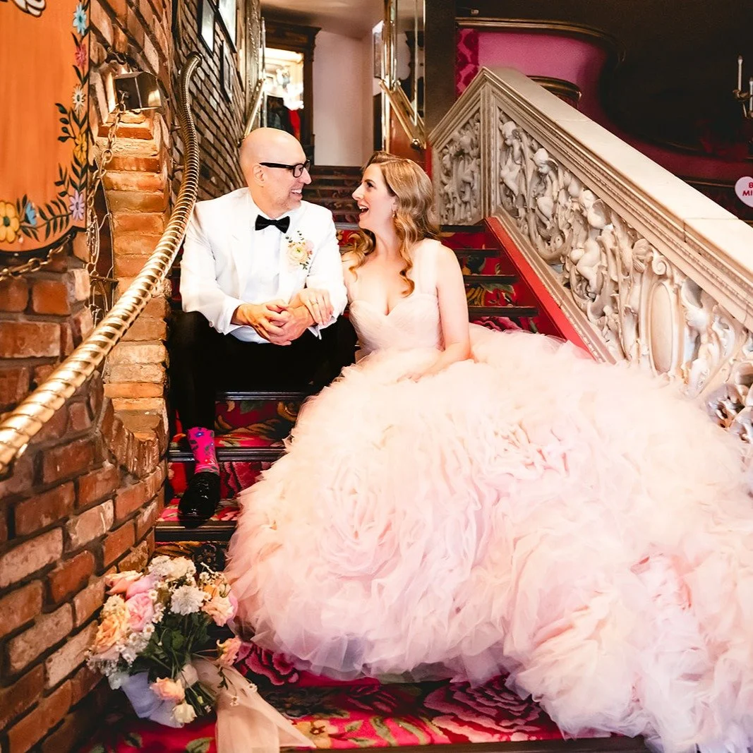 🌺🍾Robin and Whitney share their February nuptials with a ceremony on the Dance Floor followed by a reception in the Venetian Room.🥂

Photographer: @sodafountainphoto 
Coordinator: @calmerindesignsandevents 
DJ/MC: @un_g 
Florist: @coastalvalleyflo