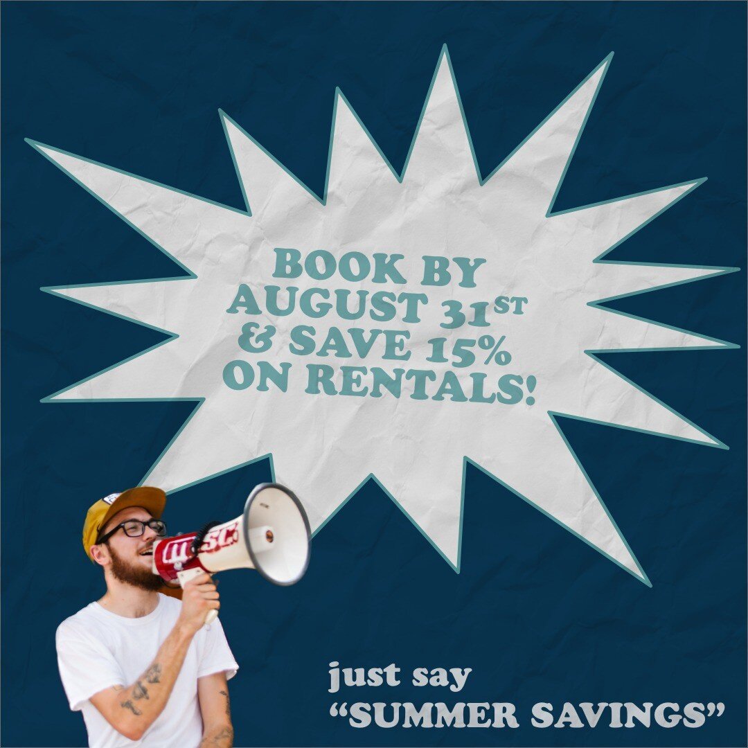 Are you planning a party? Do you like saving money? If the answer is &quot;yes&quot; and you've been waiting for a sign to check rentals off your to-do list, this is it. 

Don't wait! Confirm your order by August 31st and save 15% on all of your rent