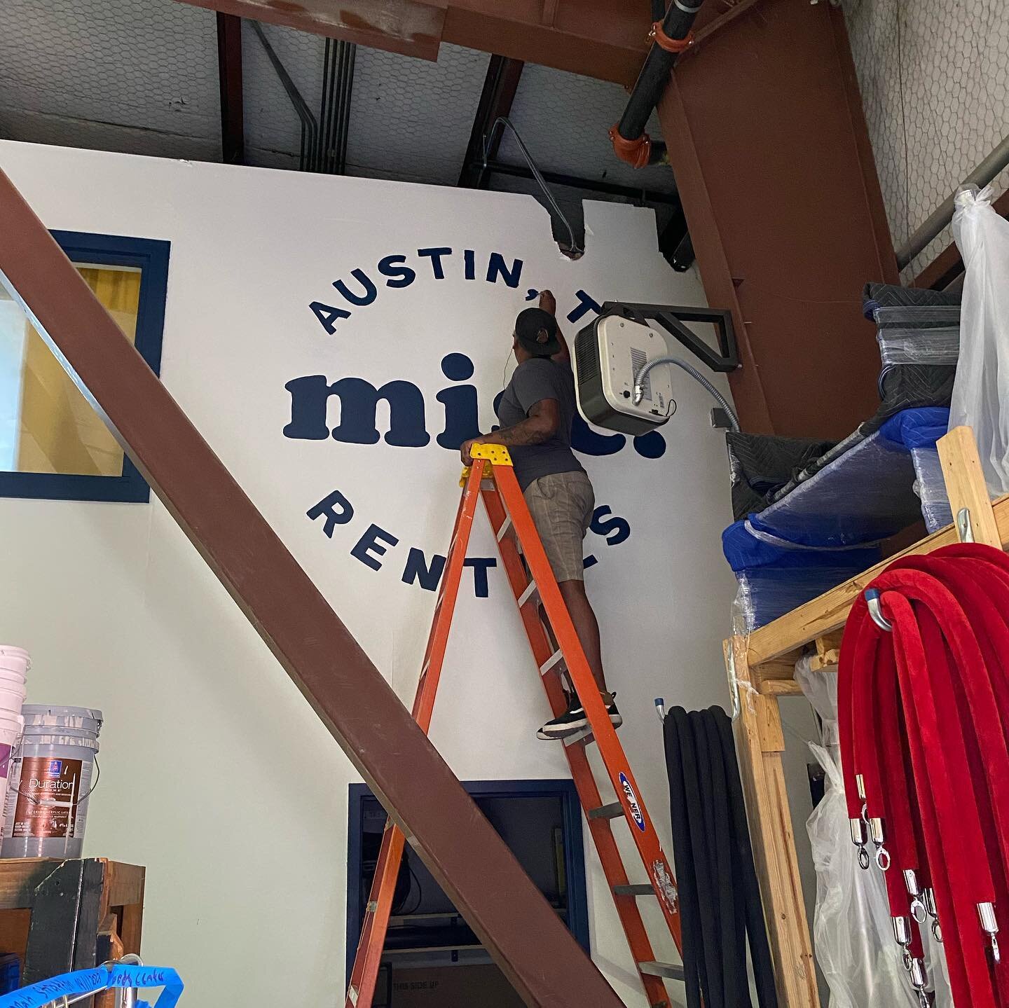 Last year we finally put our logo on the outside of the warehouse. This year we added some branding on the inside! 😎 While we were at it, we painted our brand new mission statement right above the office door.

We may not have a showroom per se, but