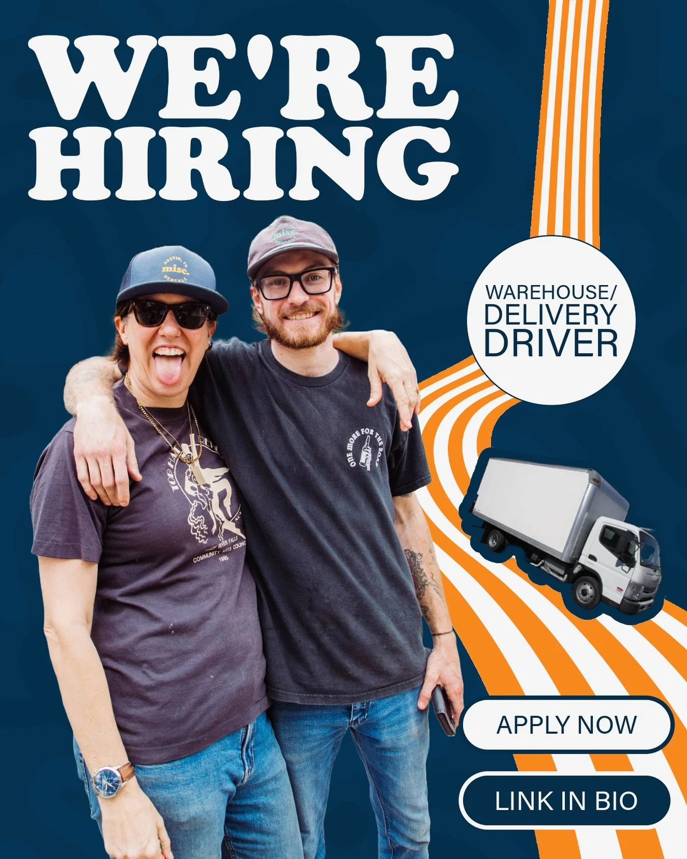 We&rsquo;re on the hunt for a new Miscfit! Could that be you? #NowHiring for our Warehouse/Delivery Driver role. Head to the link in our bio to apply 🙃 
&bull; Valid Driver&rsquo;s License required (no CDL needed)
&bull; Must have experience operati