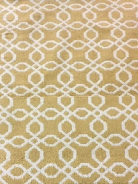 Yellow Trellis Area Rug