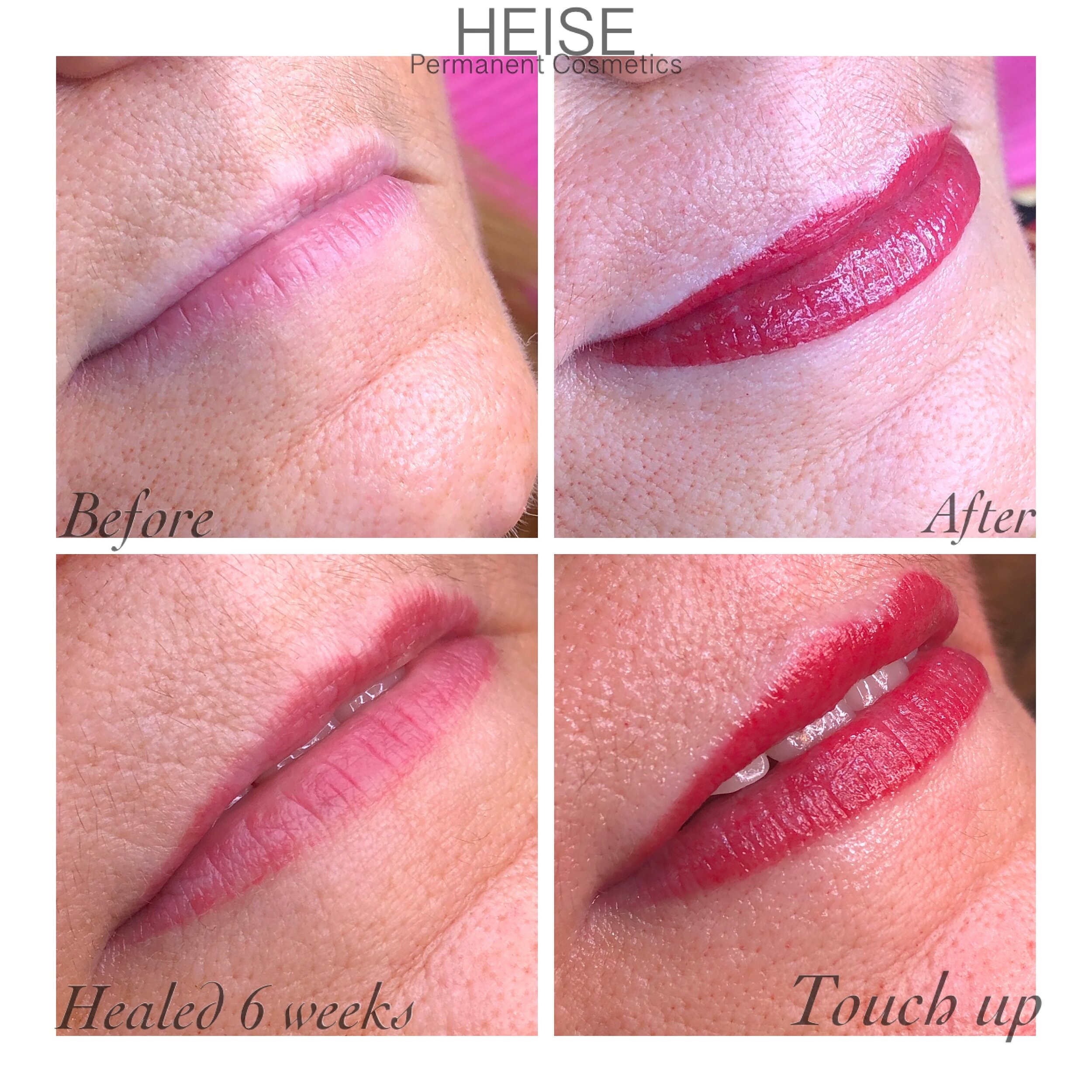 Lip Blush-Before/After/Healed/Touch up