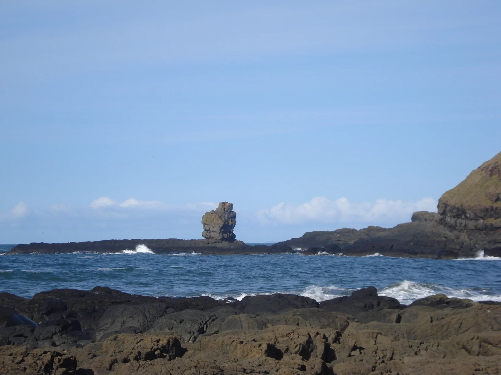 The Giant's Causeway. 'A basalt tooth jutting out above the waves'