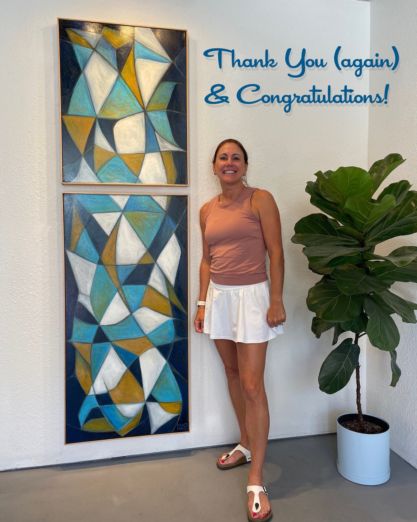 So very Grateful! Thank you (again) and Congratulations to the delightful Donna of La Quinta on her acquisition of another one of my favorite pieces, Cosmic Cliffs. It has found a stunningly beautiful home in Griffin Ranch Estates! Thanks again Donna