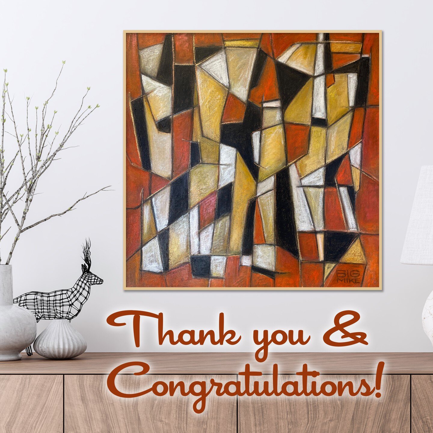 A giant Thank You and Congratulations to Daniel on his acquisition on one of my favorite pieces, Road to Coba. The piece has found a wonderful home in the Deepwell Estates neighborhood of Palm Springs! Thanks again Daniel!

&bull;
BigMikeArt.com &bul