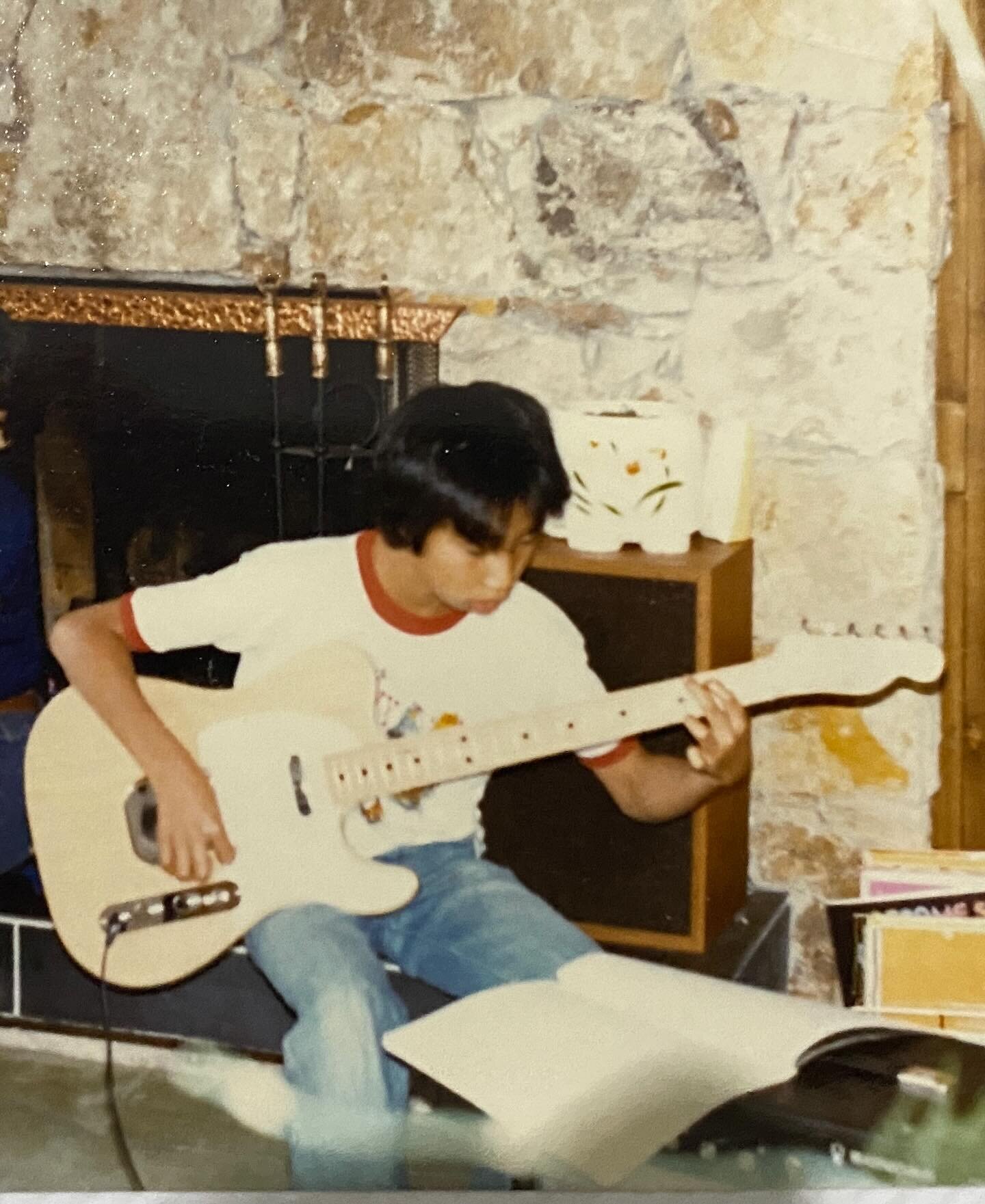 #TBT G chord on a National white guard Tele. I believe I was 13 or 14 yrs old 😎