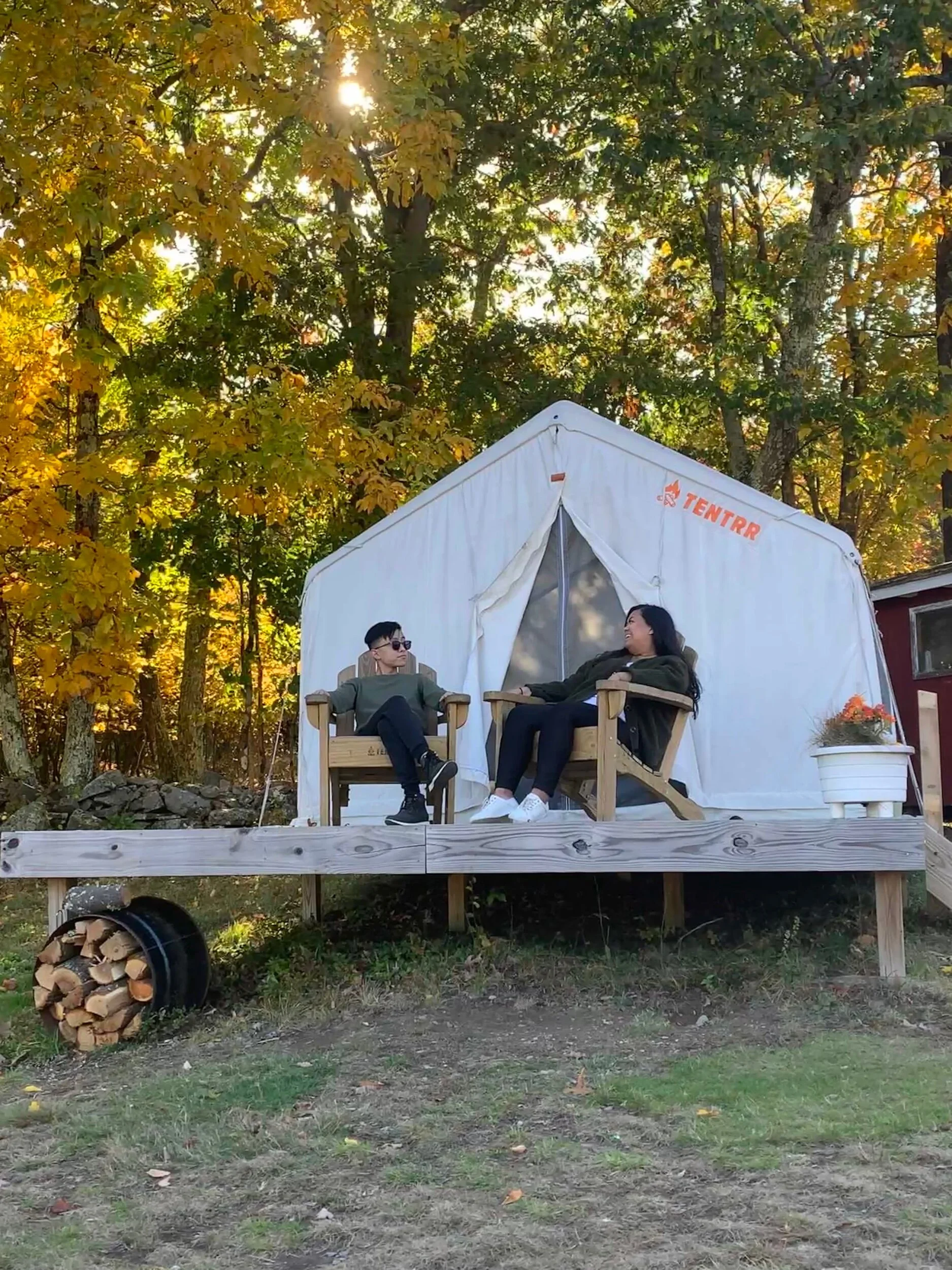 Our first Tentrr experience! Of course we had to have a little photoshoot.