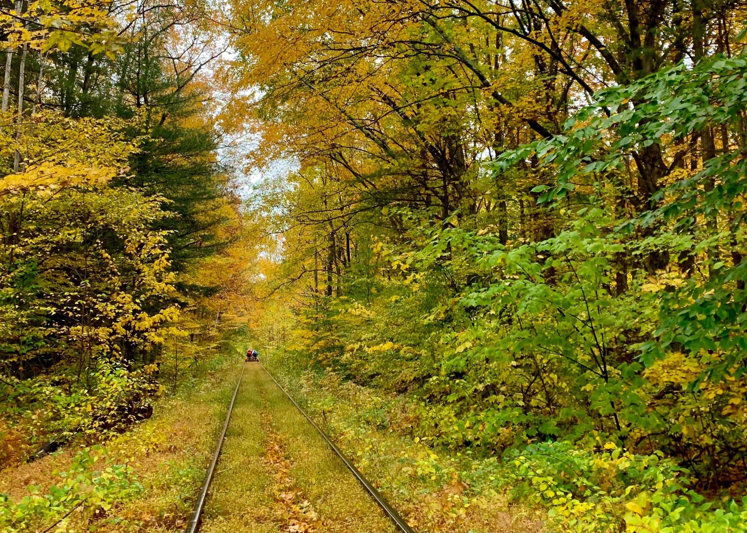 Riding the rails in October was perfect timing.