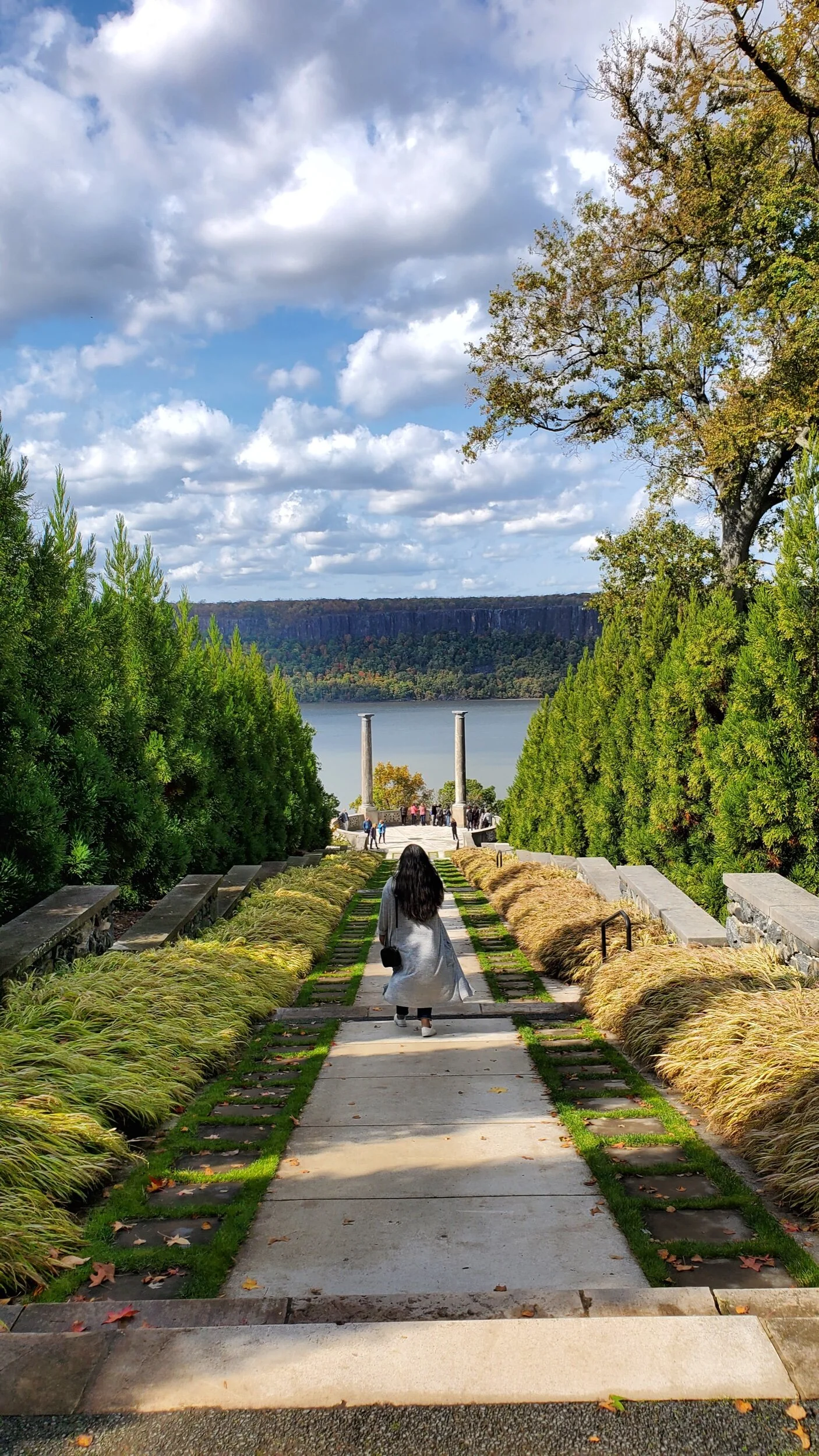 It’s a long way down, so be sure you’re done looking at things at the top of the descending staircase.