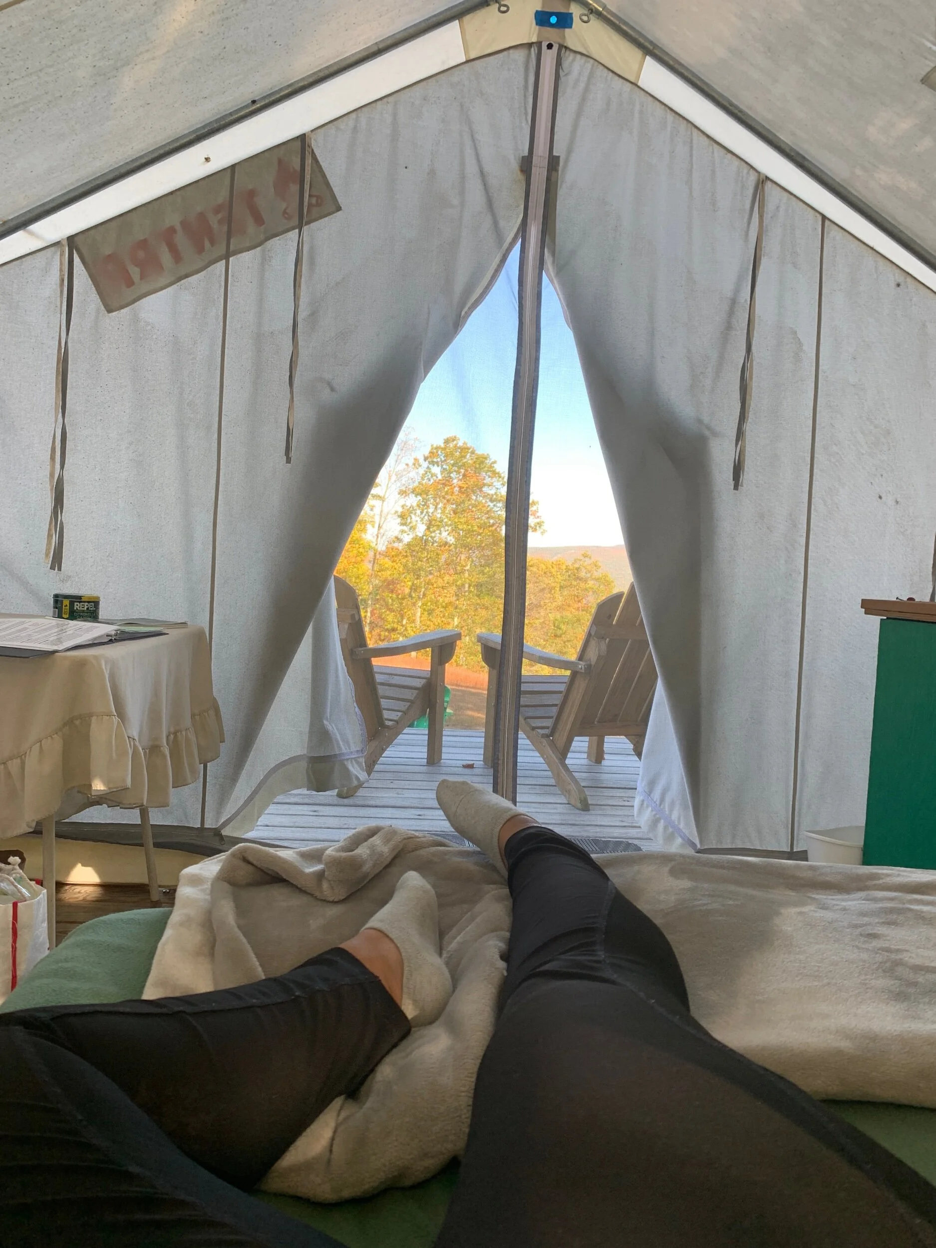 It unfortunately rained in the morning, so we couldn’t enjoy the sunrise from our tent, but this sunset was beautiful.