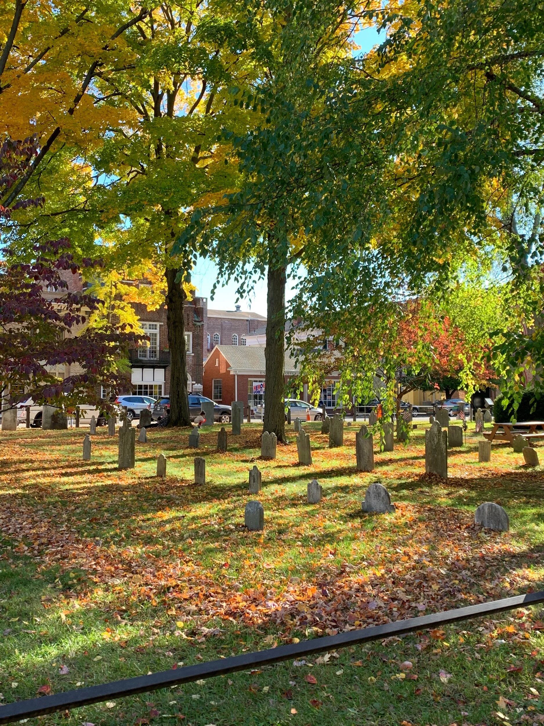 Don’t be spooked by the Old Dutch Cemetery. It was actually pretty peaceful to sit at the picnic tables that were in the cemetery.