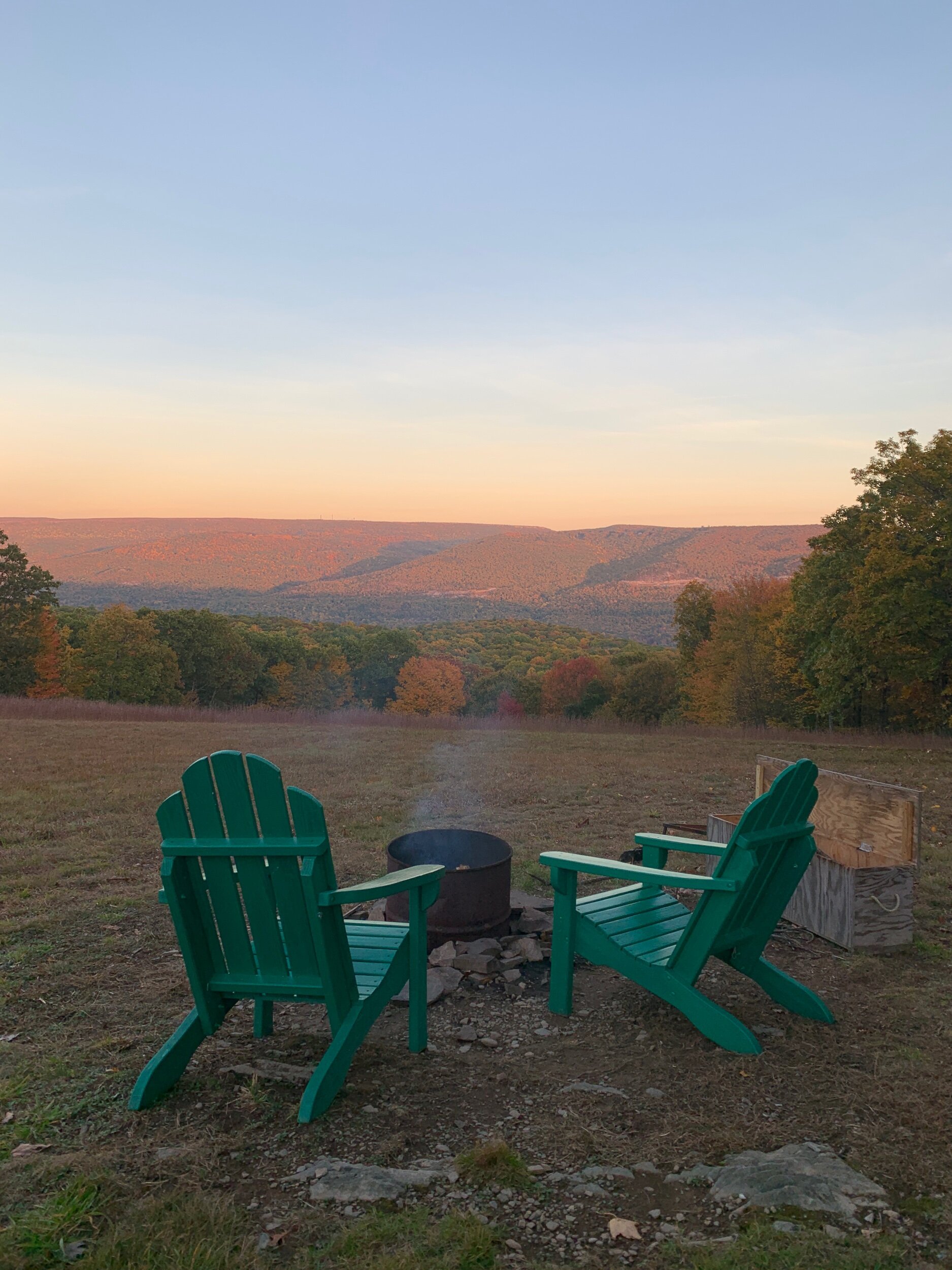There were several Adirondack chairs for us to enjoy, whether it was to gather around the campfire or gaze at the stars.