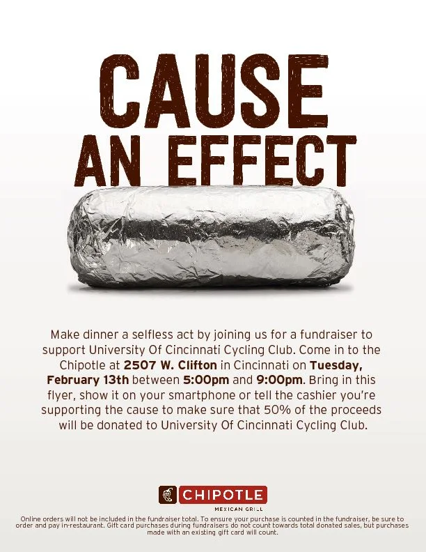 Chipotle Fundraiser