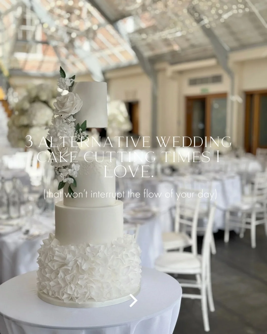 One of the biggest misconceptions about wedding cakes is that the cake cutting HAS to happen in the evening. 

But some of my favourite moments actually happen much earlier in the day. And often feel far more relaxed and enjoyable because of it.

Dur