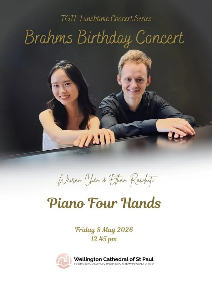 TGIF: Brahms Birthday Concert - Ethan Rawhiti and Weiran Chen (piano)