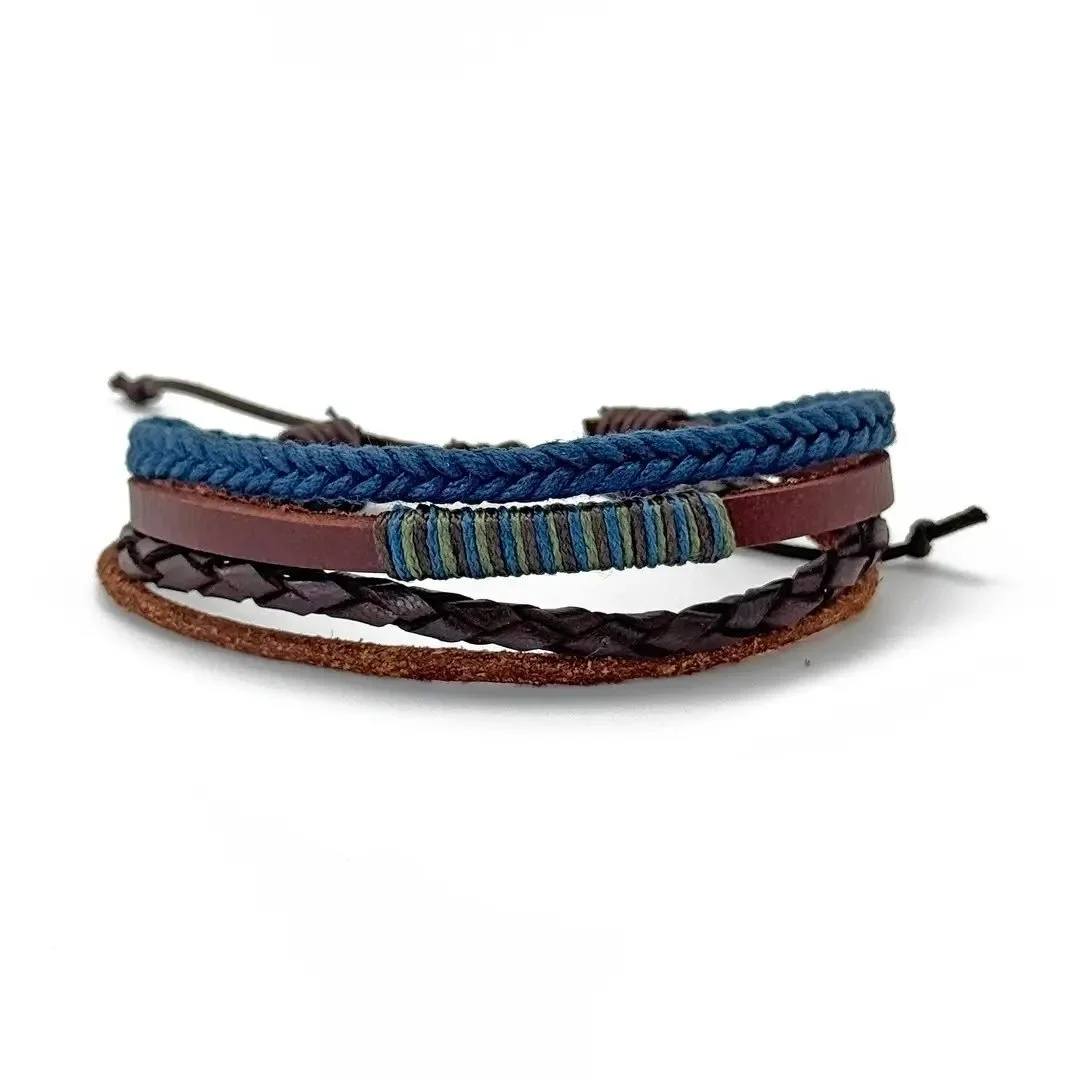 Anju Leather & Cord Bracelet