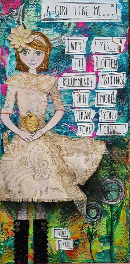 Why Yes... I Often Recommend Biting Off More Than You Can Chew - Greeting Card