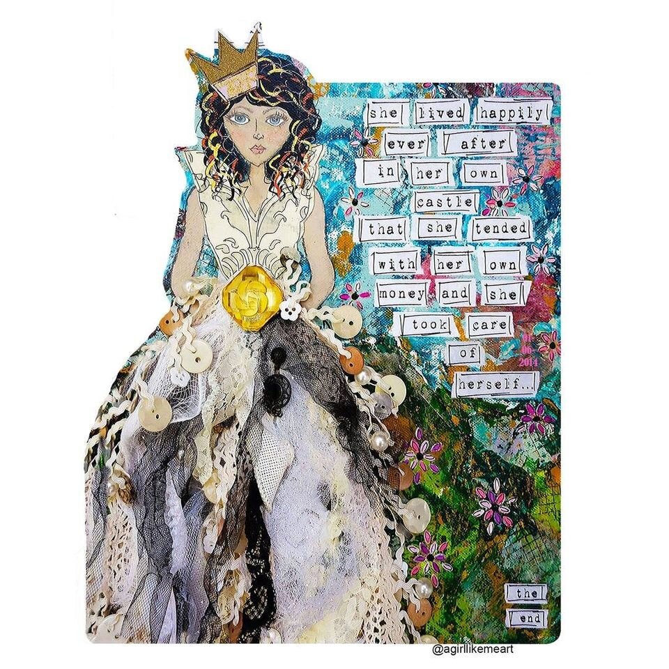 She Lived Happily Ever After in Her Own Castle - Die-Cut Sticker