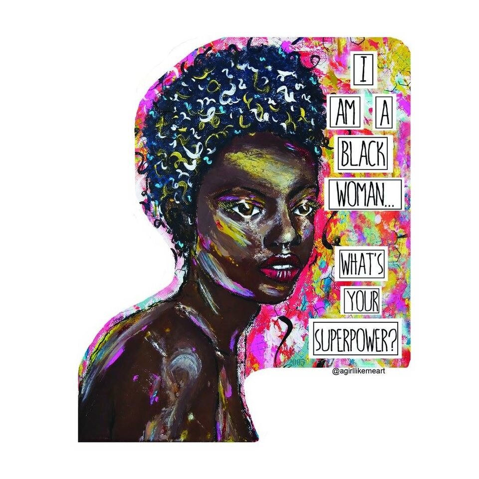 I'm a Black Woman What's Your Superpower? Die-Cut Sticker
