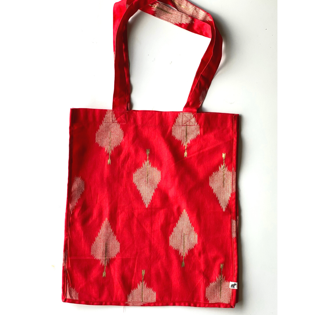 tote bolsa with gusset pattern