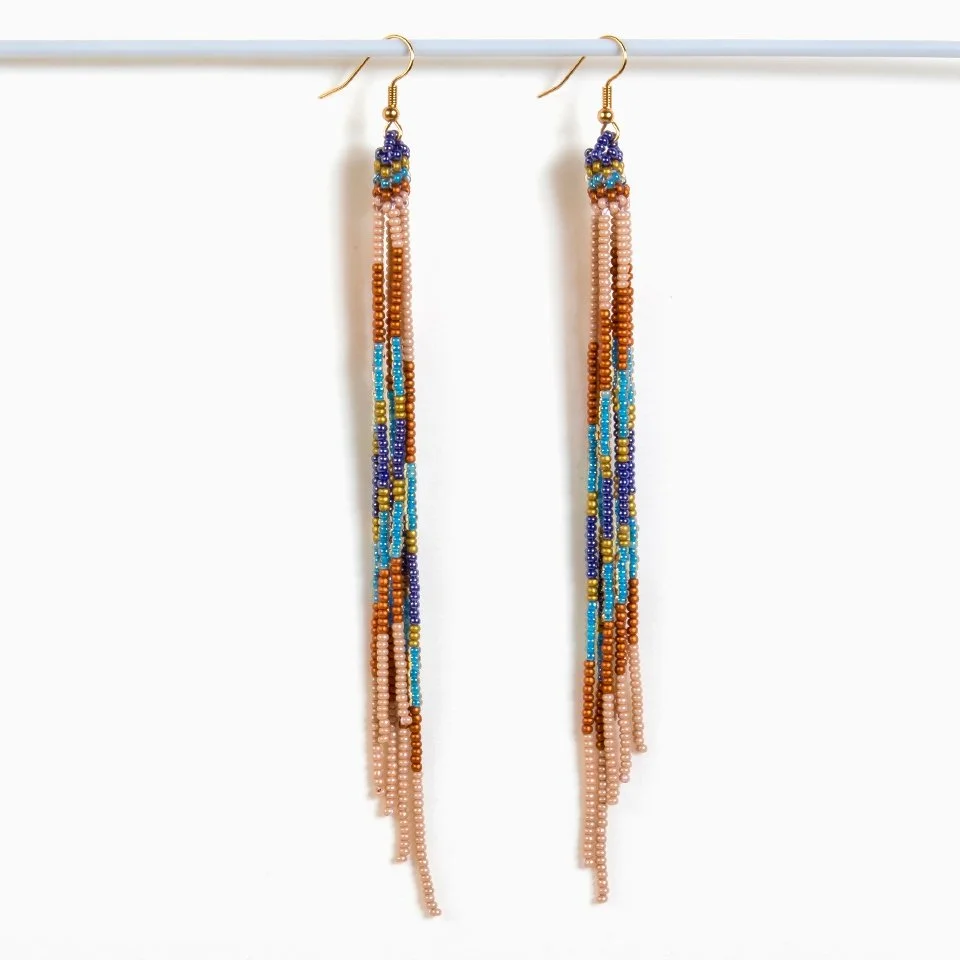 Altiplano Beaded Fringe Duster Multi Bronze.jpeg