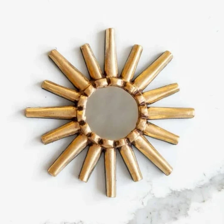 Gold Sun Burst Mirror