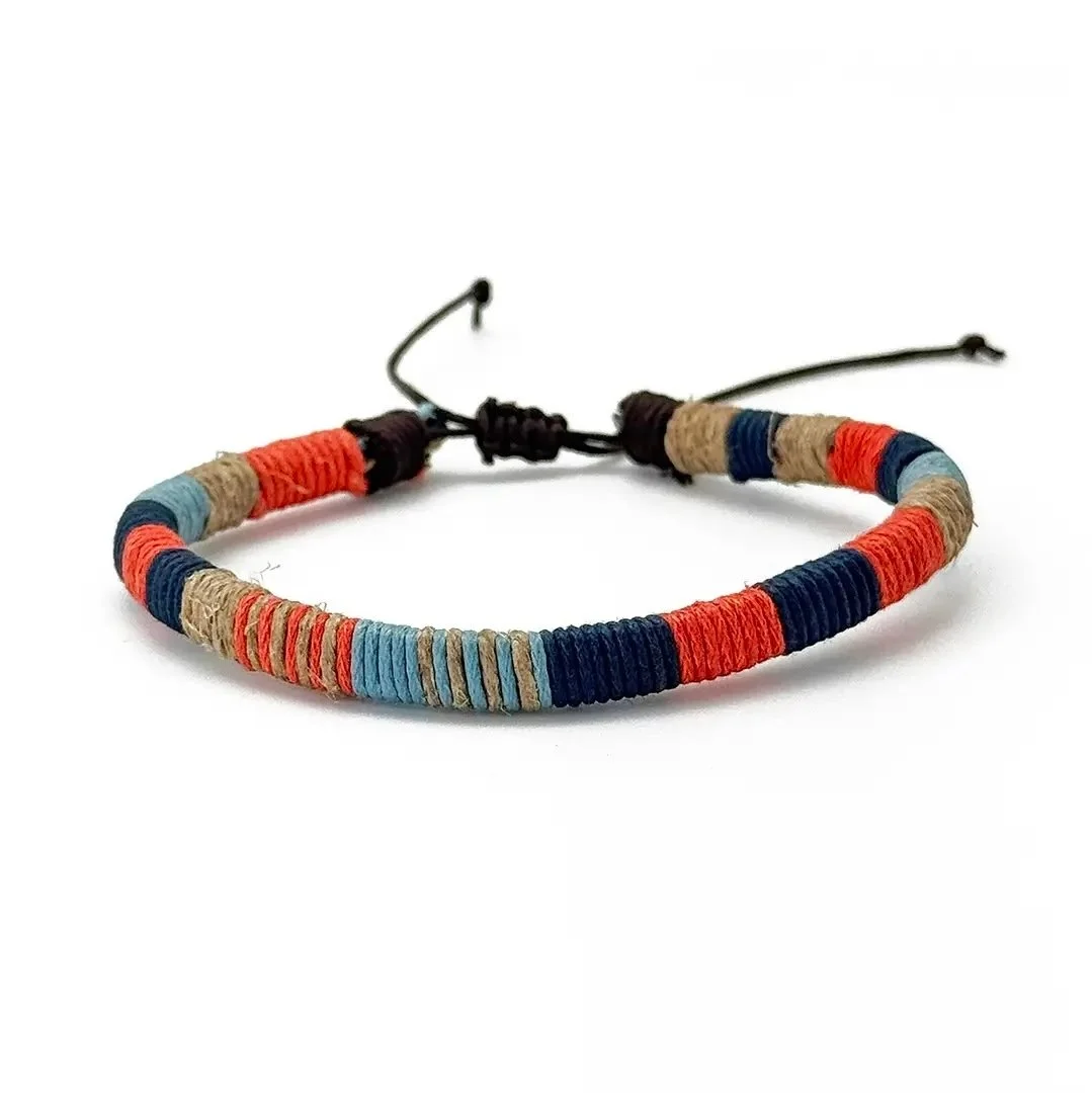 Anju Woven Cord Bracelet - Flat