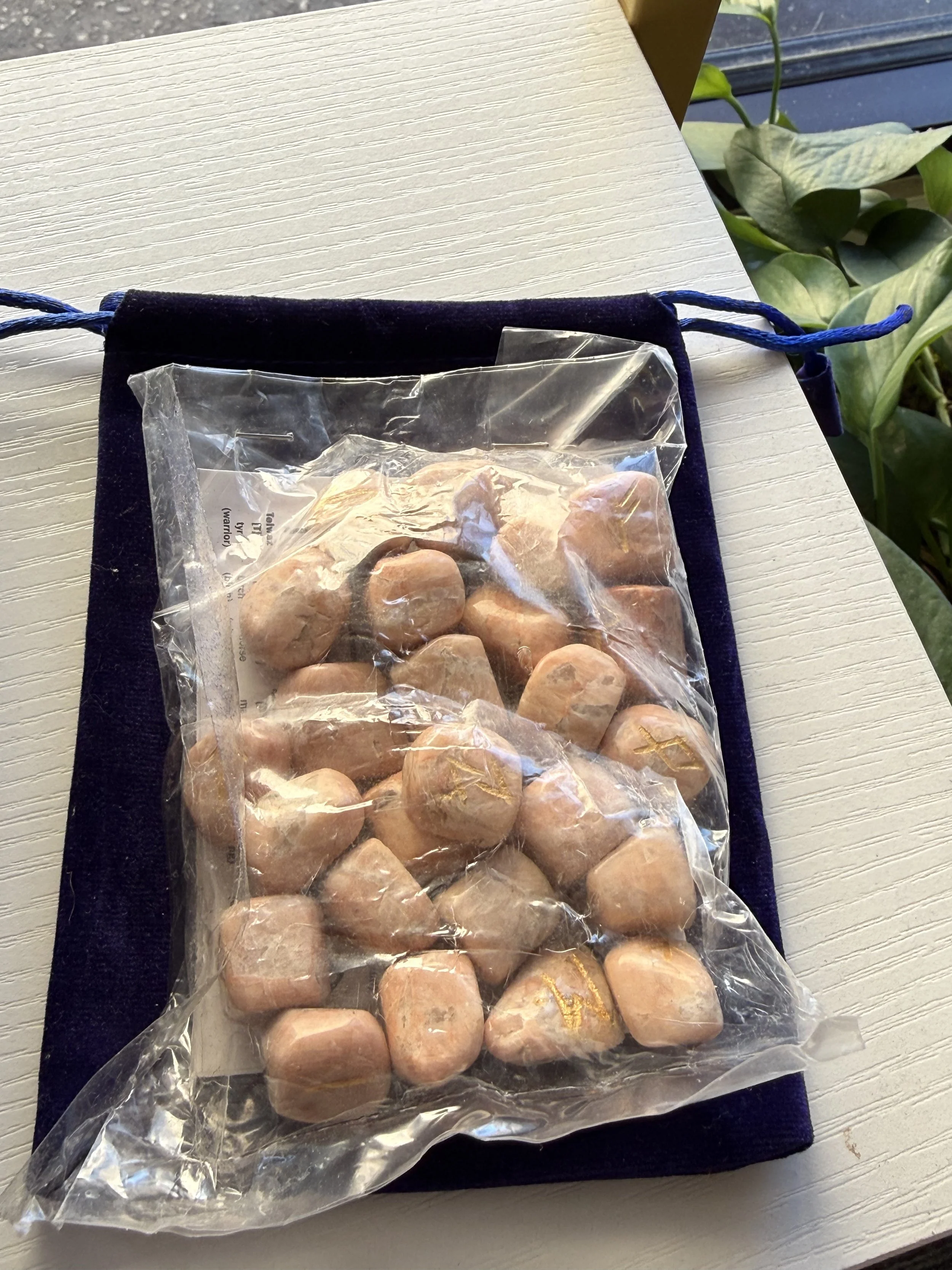 Peach Moonstone Rune Set
