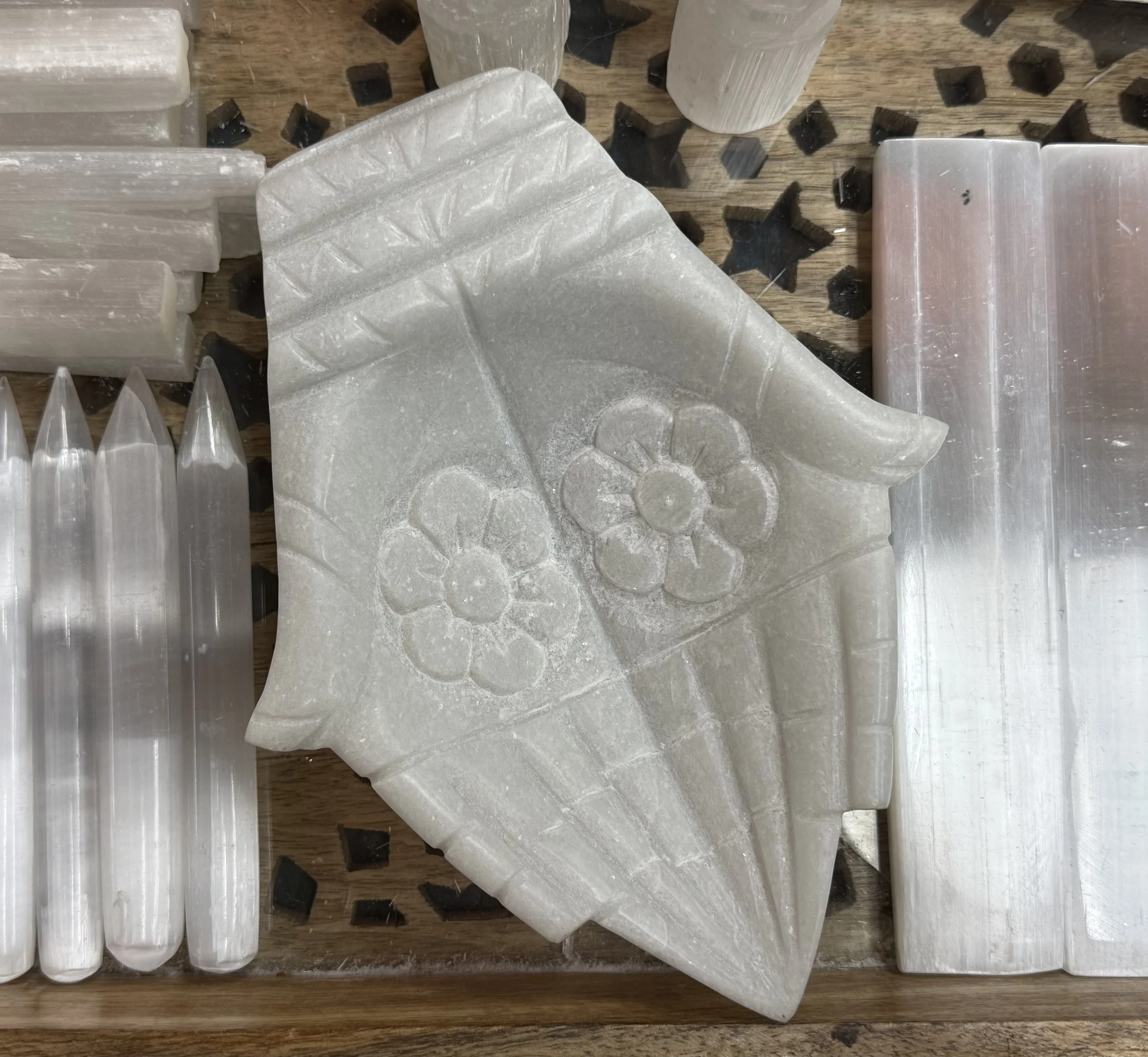 Selenite Hand Offering Bowl | Selenite Healing Crystal