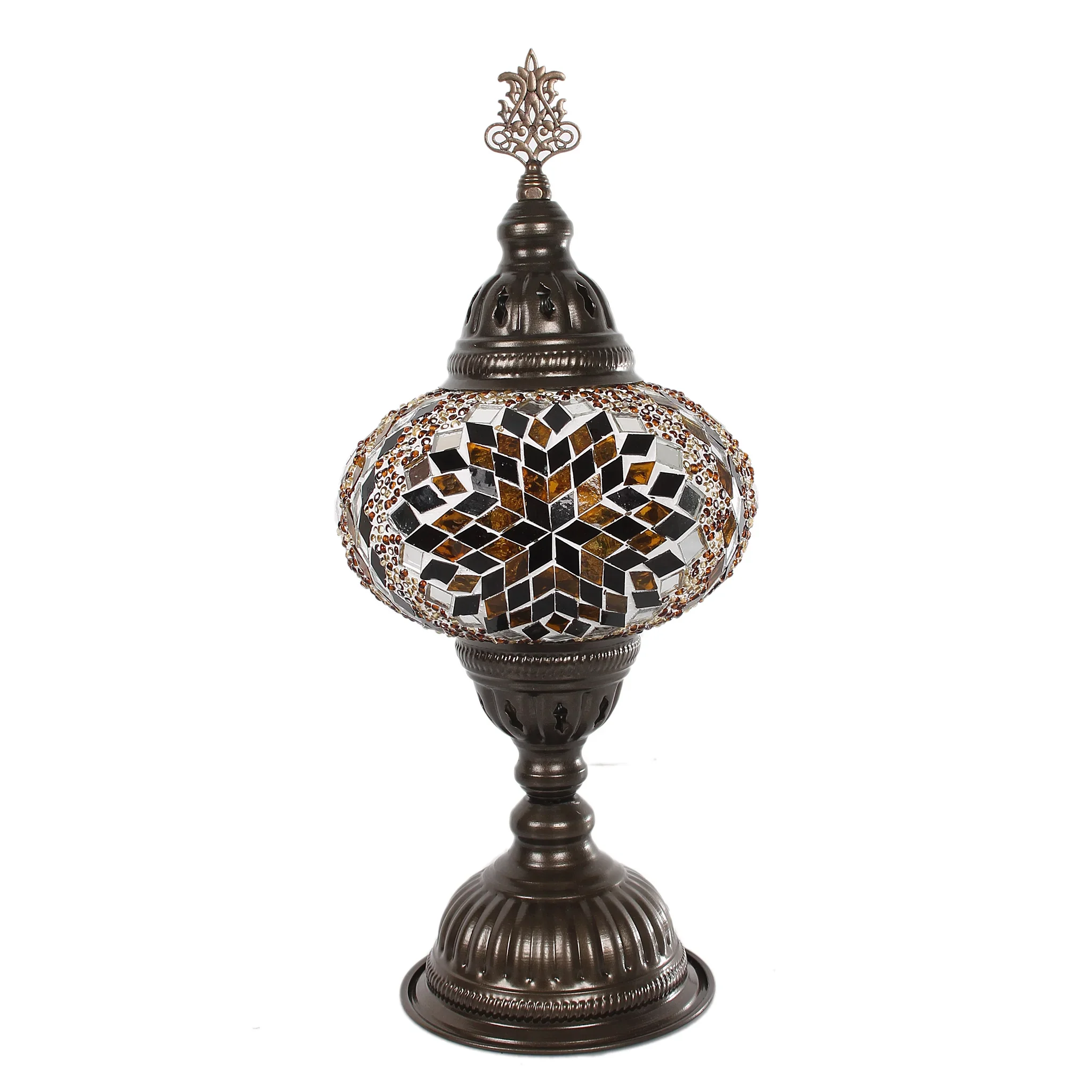 Turkish Mosaic Table Lamp - Brown