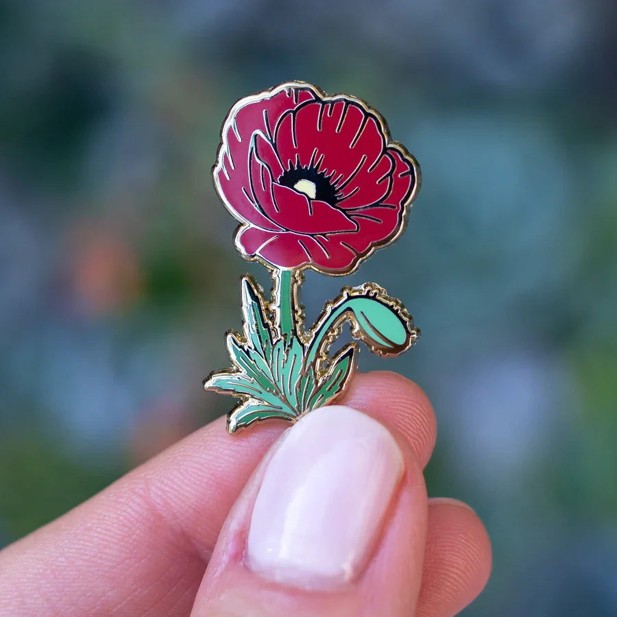Botanical-Bright-August-Birth-Flower-Red-Poppy-Enamel-Pin-January-Birth-Flower-Gift-BackingCard-1_900x.webp