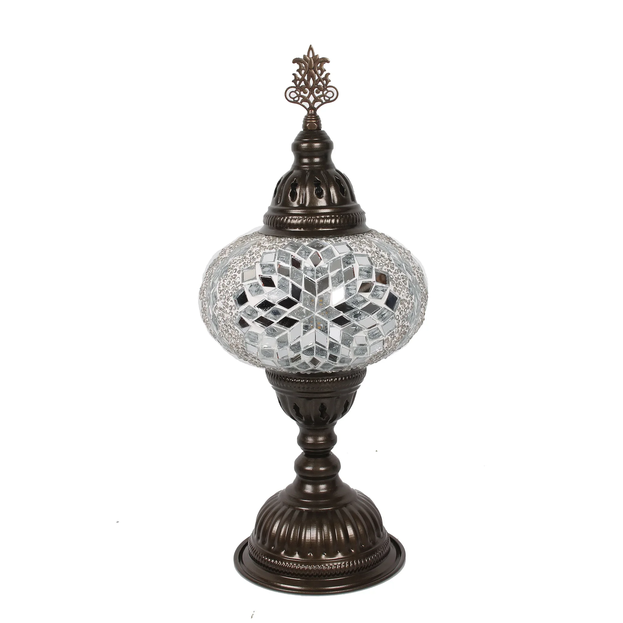 Turkish Mosaic Table Lamp - White