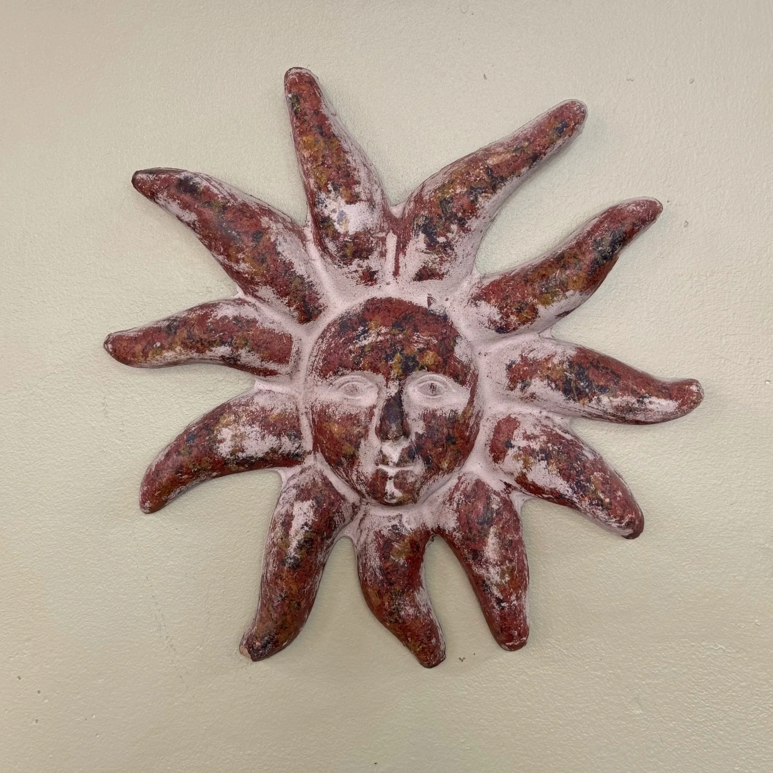Terracotta Clay Sun Wall Hang