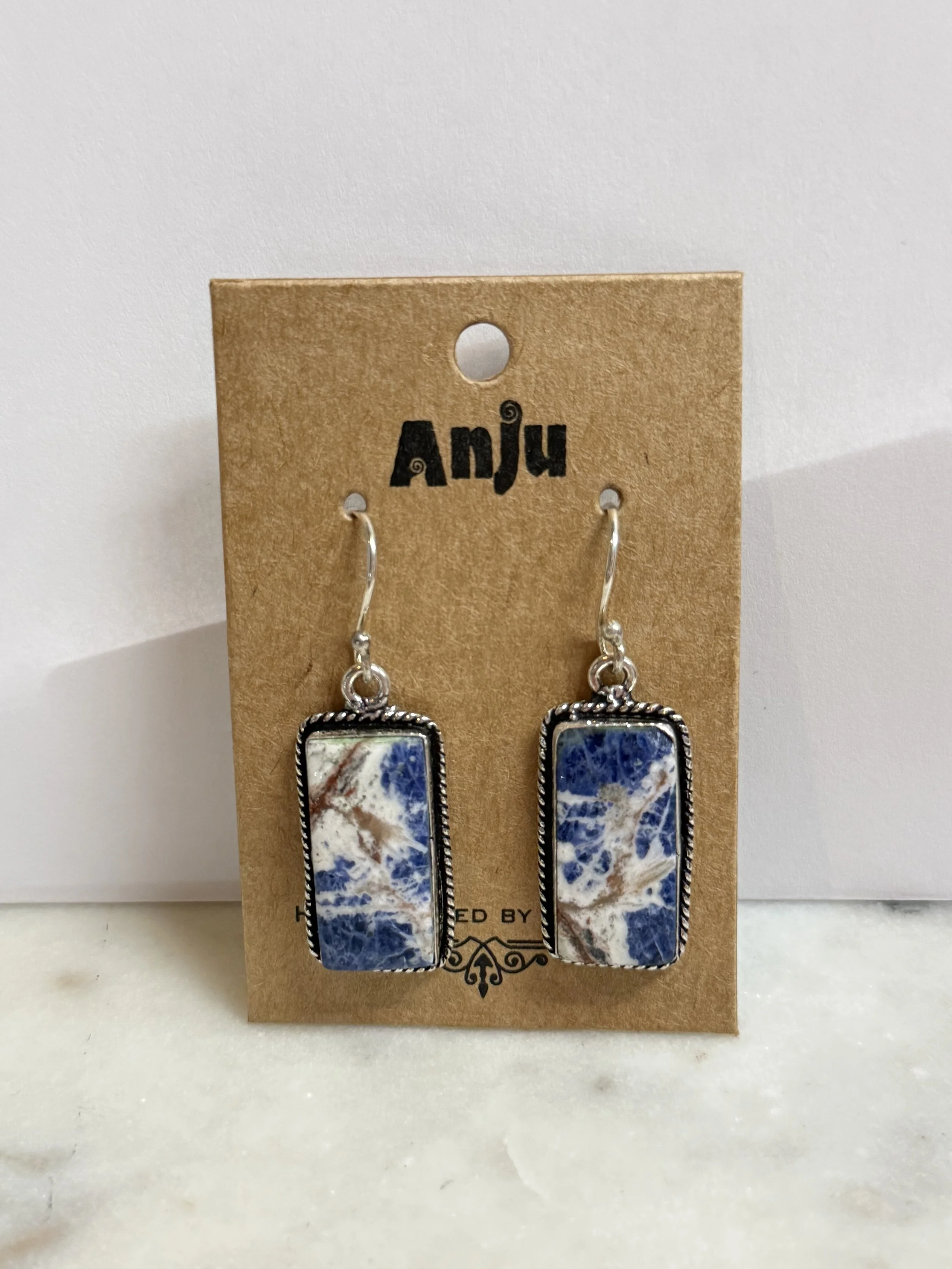 Anju Kashi Earrings - Sodalite