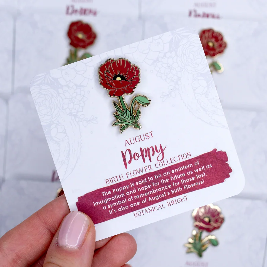 Botanical-Bright-August-Birth-Flower-Red-Poppy-Enamel-Pin-January-Birth-Flower-Gift-BackingCard-2_900x.webp
