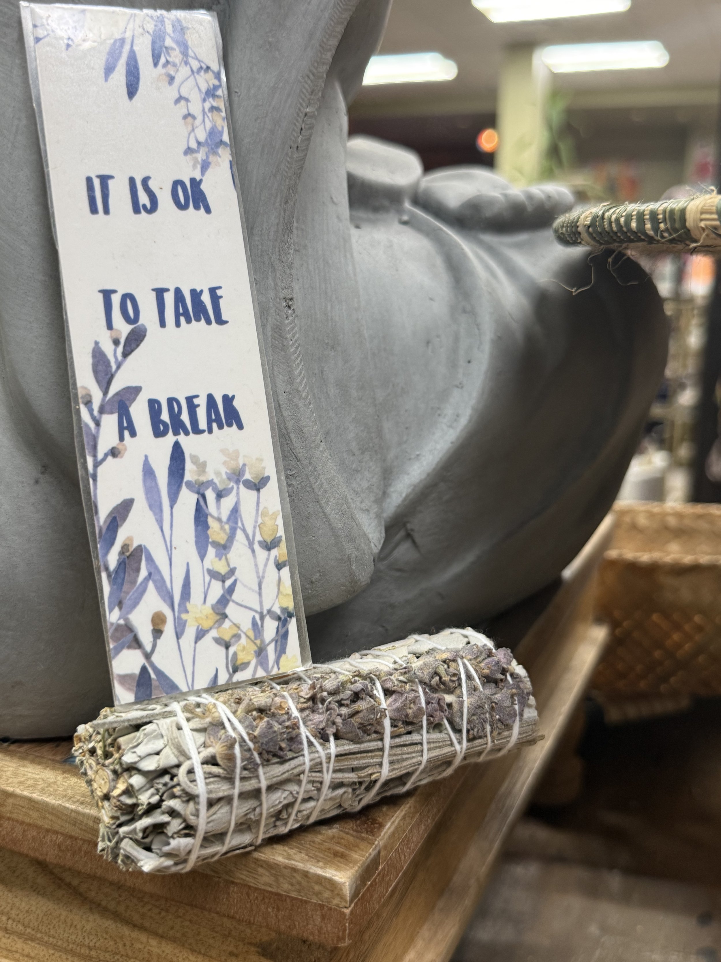 Lavender Dried Floral Smudge Wand