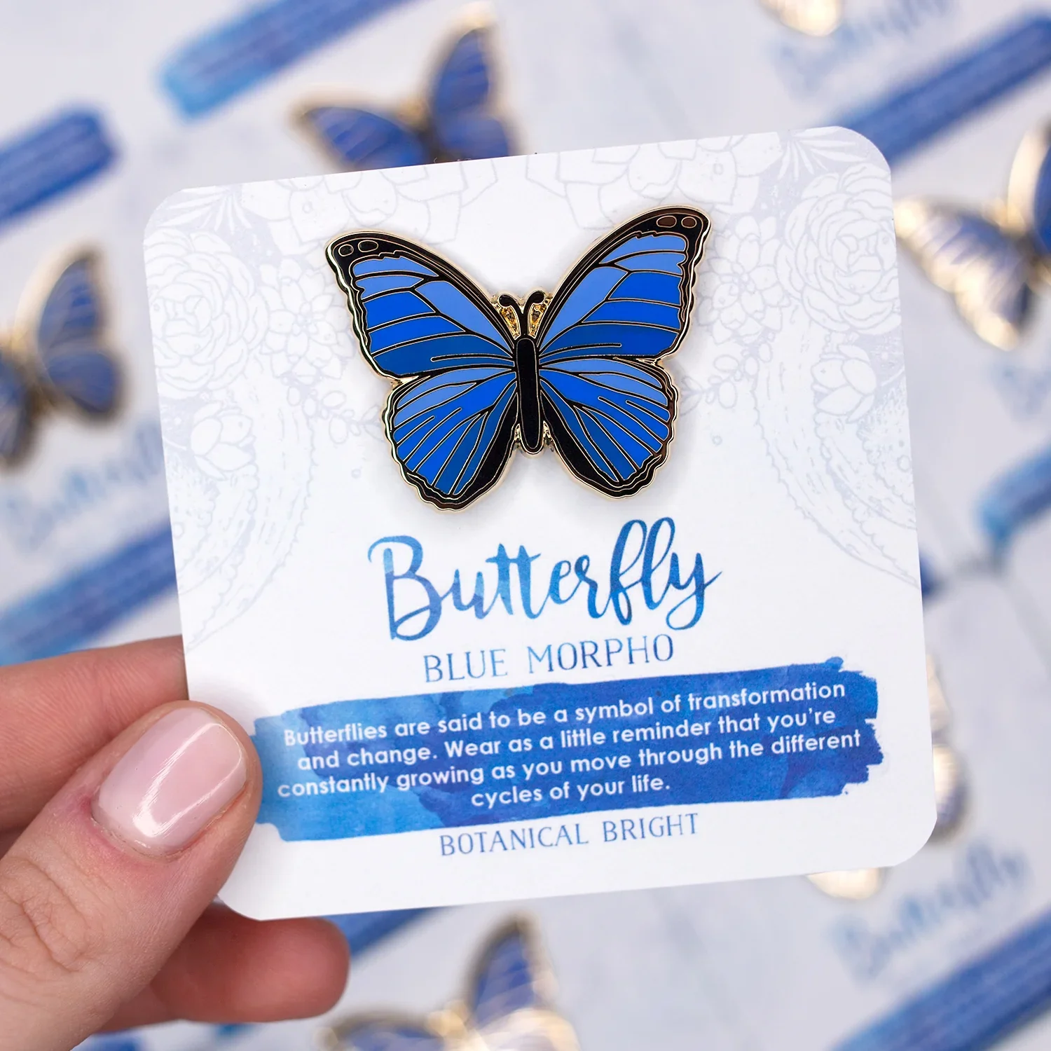 Botanical-Bright-BlueMorpho-Butterfly-Enamel-Pin-3.webp