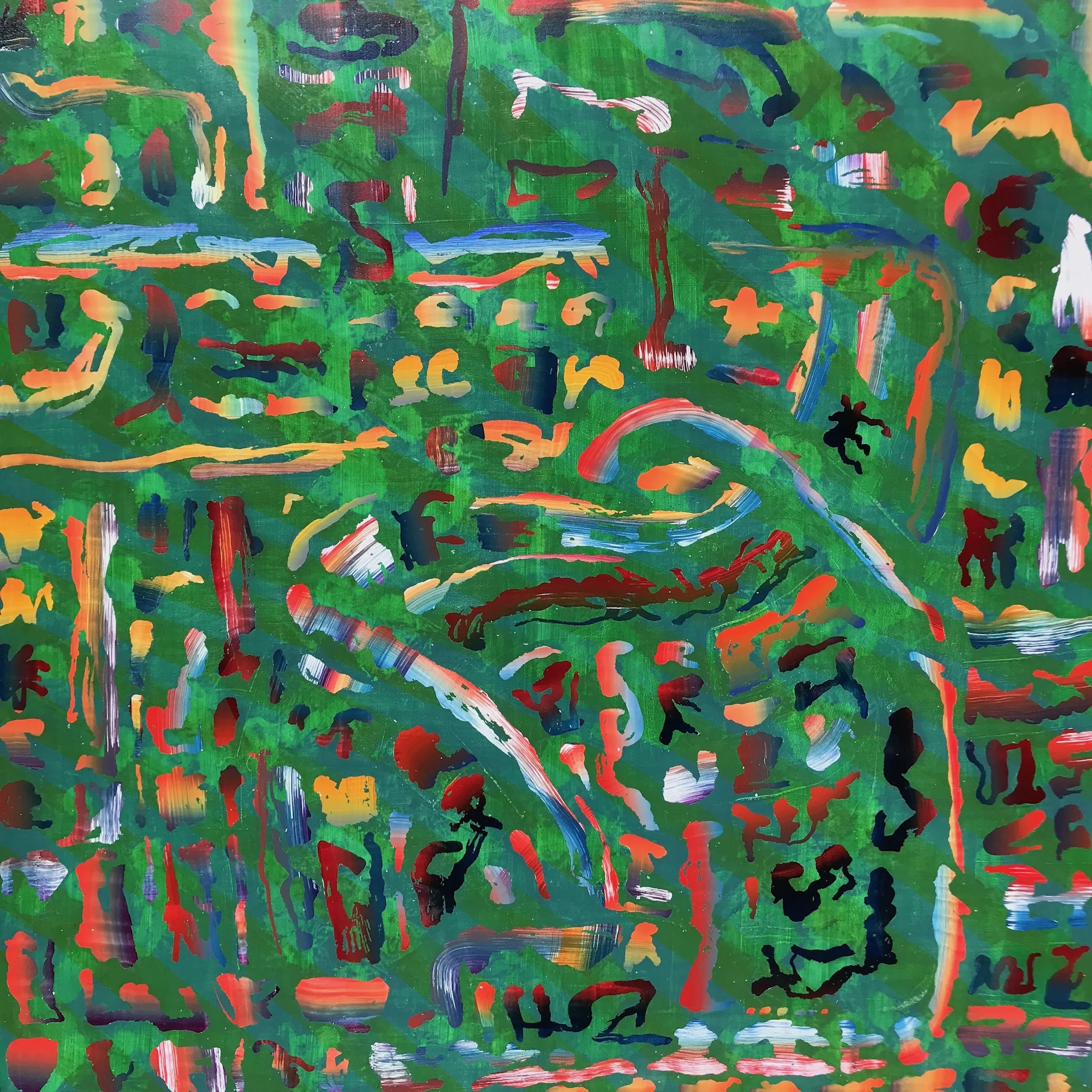 Untitled 2018 30" x 30" Acrylic on panel