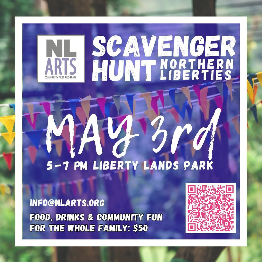 Kids Scavenger Hunt on May 3rd, 5-7p
Tickets at bio link 🌳

Meet us at Liberty Lands Park on May 3rd for a neighborhood wide scavenger hunt and park party! Enjoy food and drinks from local businesses, pick an outrageous team name, and hang with frie