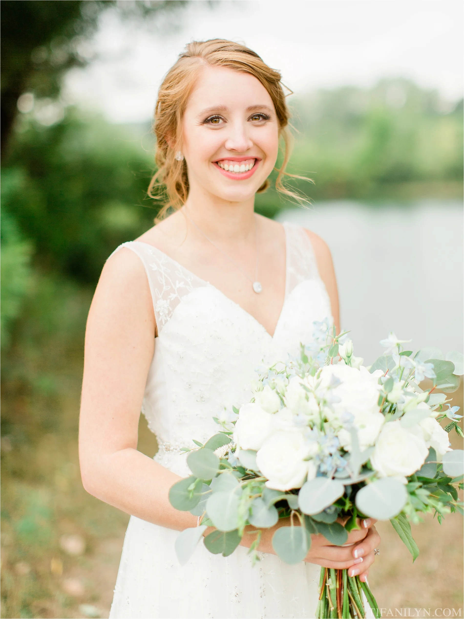 Megan’s mid summer gown with an effortless fit and flowing hemline - photo by Tifani Lyn