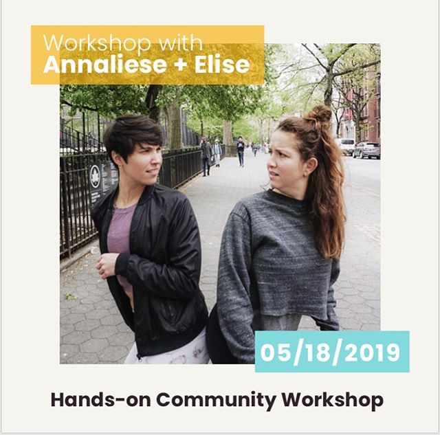 5/18 SAT 2-4PM 🦄
Hands-on Community Workshop with Annaliese @annaliese.godderz + Elise @elisesokolow 
What are we doing when we do yoga? Engaging in a yoga practice is an act of altruism -- we refine our personal practice to go out into the world an