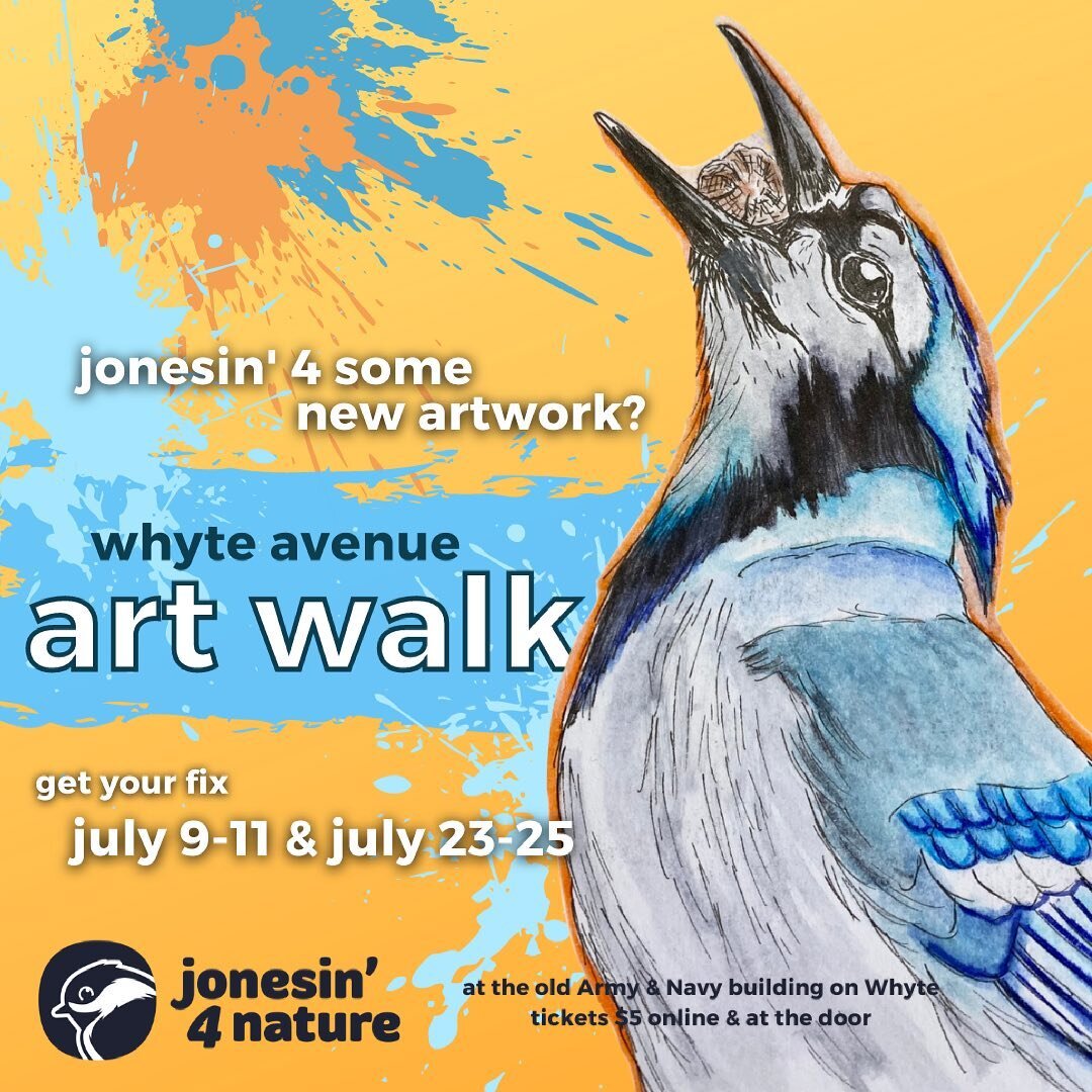 The final countdown for @yegartwalk is ON! 

🎨 Friday, July 9 &mdash; 3 pm - 8 pm (free entry with a Food Bank donation between 3 and 4 pm!) 
🎨 Saturday, July 10 &mdash; 10 am - 5 pm
🎨 Sunday, July 11 &mdash; 10 am - 5 pm

Get your $5 tix at the d