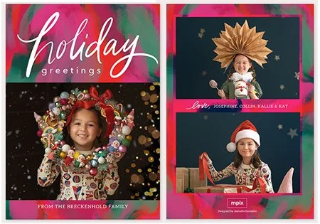 Vivid Medley MPIX photo holiday card by Jeanetta Gonzales