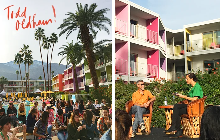 Another incredible guest, designer, Todd Oldham , spoke about his career and design.